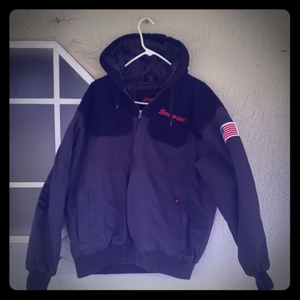 Snap on winter jacket